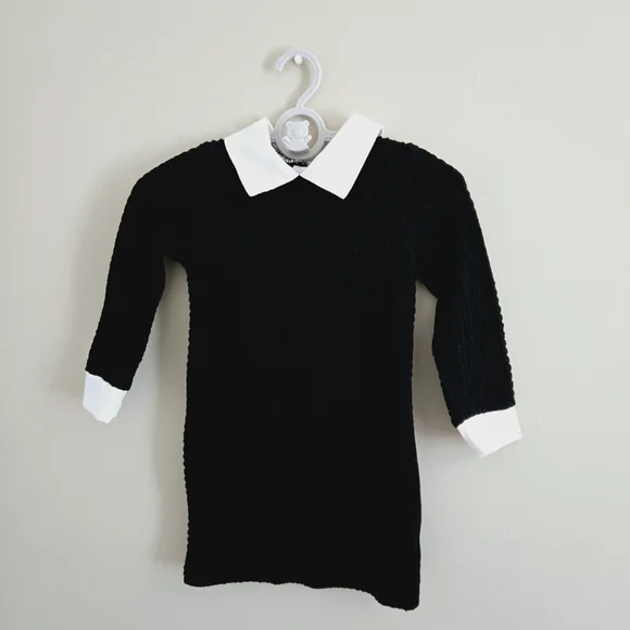 Wednesday Addams Dress For Halloween Size 3-4 Years - Picture 4 of 6